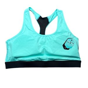 Rise By Lularoe Invincible Green Black Racerback Sports Bra 1X NWT